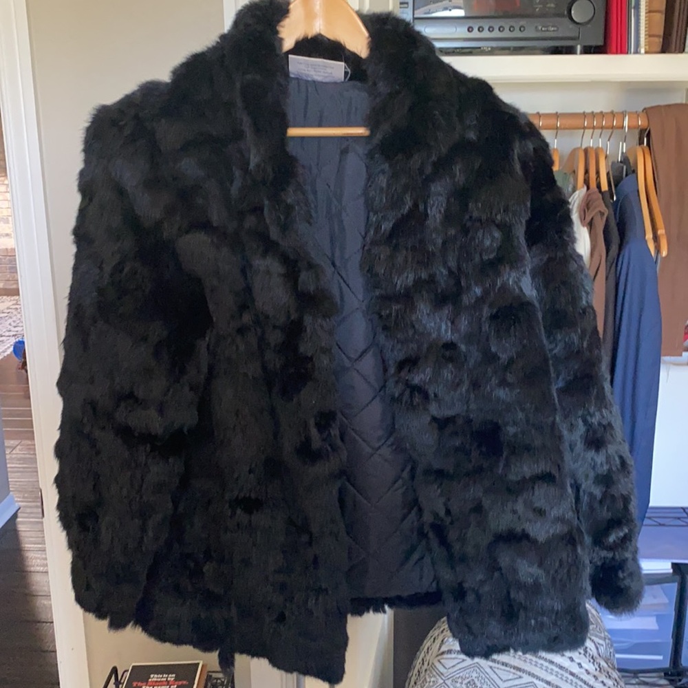 Vintage Rabbit Fur Coat